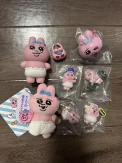 おぱんちゅうさぎ　ガチャ　クレーンゲームマスコット 8点セット