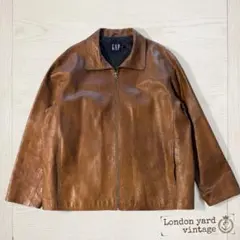 2026年最新】old gap レザージャケット ブラウンの人気アイテム - メルカリ
