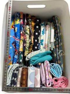 綿プリント生地セット　ケース付き