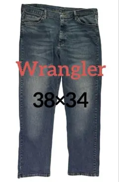 【お値下げ】Wrangler ストレートデニム 38×34 メンズ 古着 海外