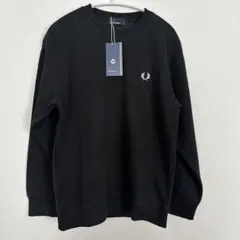 FRED PERRY クルーネック スウェット ブラック Mトップス　人気　黒のサムネイル