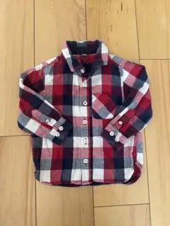 無印良品 良品計画 チェックシャツ 90サイズ