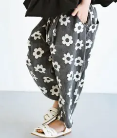 premier プルミエ　花柄パンツ シェフパンツ