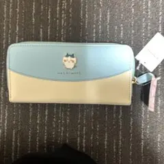 HACHIWARE ちいかわ 長財布 水色/クリーム色