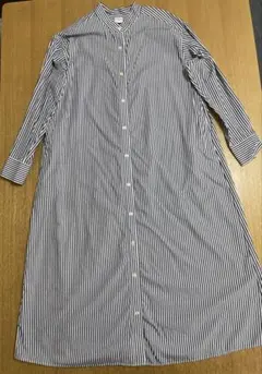 定価11000円 アーバンリサーチDOORS　長袖 シャツワンピース　ストライプ