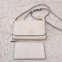 Tory Burch　トリーバーチ　フラグメントケース　ショルダーバッグ　白
