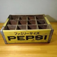 昭和レトロ PEPSI-COLA 木箱 ウッドボックス - メルカリ