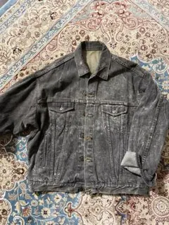 【希少】フェード ブラック デニムジャケット Gジャン ヴィンテージ 90s