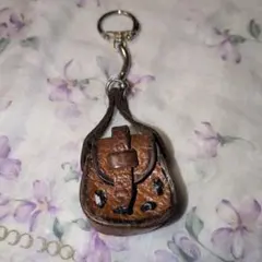 Chile レザー ミニバッグ型 キーホルダー
