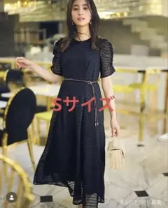 黒レース半袖ワンピースS edit cologne (proportion )のサムネイル