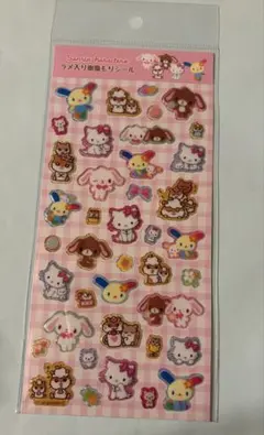 【国内正規品】新品⭐︎ラメ入り樹脂もりシール⭐︎サンリオ⭐︎平成デザイン⭐︎Sanrio