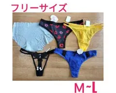 ⑫ セクシーランジェリー 5枚セット ショーツ Tバック 新品 レースのサムネイル