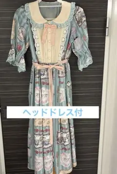 axes femme kawaii ベアファミリーワンピース ヘッドドレス付