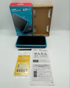 【美品】 Newニンテンドー2DS LL ブラック×ターコイズ