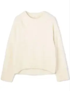 Louren low gauge mohair knit pullover 白 - メルカリ