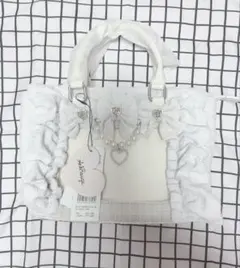 ank rouge 確定ファンサのおまじないBAG特大 痛バ 白ツイード - メルカリ