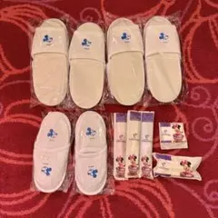 ディズニー セレブレーションホテル アメニティ ミッキーミニー スリッパ歯ブラシ