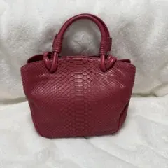 極美品 トフアンドロードストーン ジョリー ショルダーバッグ レッド M