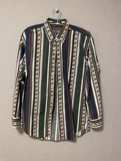 CHAPS RALPH LAUREN ストライプ長袖シャツ M