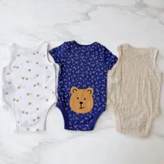 GAP ベビー ロンパース 3枚セット くまケツ 60 美品