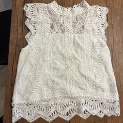 【新品　試着のみ】GRLレース ノースリーブ トップス Lサイズ