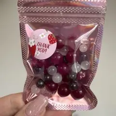 ローズレッドカルセドニー/2〜12mm/天然石詰め合わせ