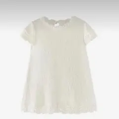 zara 刺繍ニットワンピース