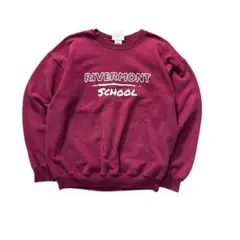 7TAS1 【Hanes】カレッジロゴプリントスウェット　古着