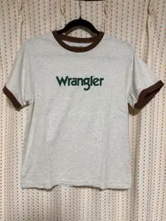 【匿名配送】WranglerリンガーTシャツ グレー ブラウン