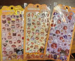 つやぷくシール 立体シール 3パックセット