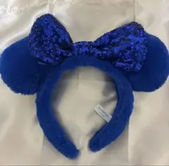 ディズニー カチューシャ ミニーちゃん 青