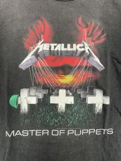 【極上フェード】メタリカ メタル・マスター Tシャツ L スミクロ バンドTのサムネイル