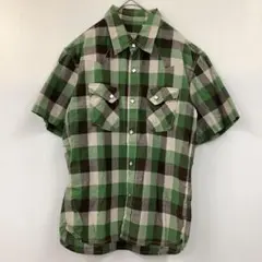 THE FLAT HEAD 半袖シャツ ウエスタン チェック柄 スナップボタンのサムネイル