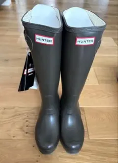 【新品未使用】HUNTER ロングレインブーツ