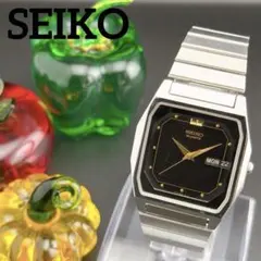 希少・美品】セイコー ローレル 18KT ブラック クォーツ レディース 