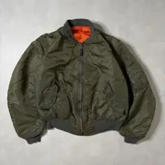 【激レア】USA製 80s 旧タグ アルファインダストリーズ MA-1 カーキ