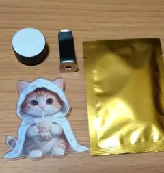 車用芳香剤 クリップ式 猫 タピオカ