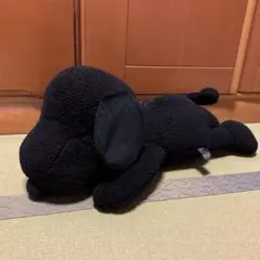 ユニクロ UNIQLO KAWS カウズ ×ピーナッツスヌーピー ぬいぐるみ 黒