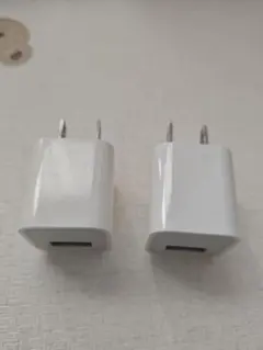 2個セットApple純正品 iPhone純正USB充電器 5W ACアダプタ