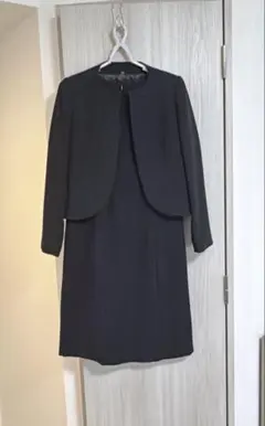 ブラックフォーマル 礼服 半袖ワンピース ジャケット 2点セット 9AR