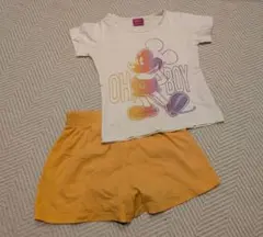 ミッキーマウス Tシャツとショートパンツセット　110位