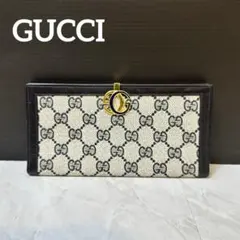 GUCCI グッチ オールドグッチ GG柄 がま口長財布 ゴールド金具イタリア製 GUCCI グッチ オールドグッチ GG柄 がま口長財布 ゴールド金具