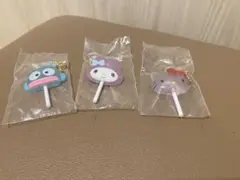 サンリオキャラクターズ　カラフルキャンディーチャーム　３つセット
