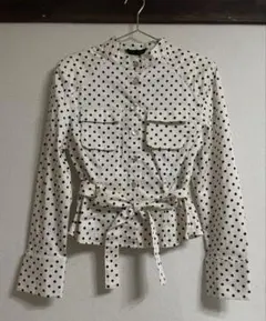 新品未使用タグ付き　ZARA ドット柄シャツジャケット　y2kのサムネイル