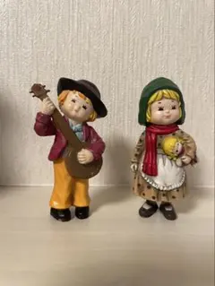 アンティーク風 子供のフィギュア セット