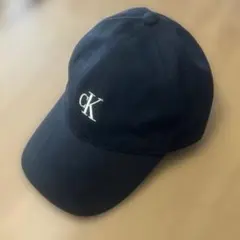 Calvin Klein 刺繍ロゴ キャップ ブラック