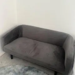 LOWYA ソファ ベロア調 ベルベット調