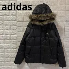 アディダス adidas フェイクファージャケット 黒 XSサイズ adidas（アディダス）の「フェイクファージャケット