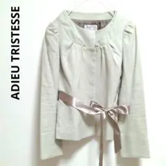 ADIEU TRISTESSE ノーカラージャケット　オフィスカジュアル　リボンのサムネイル