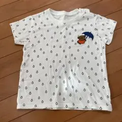 クマの刺繍付きホワイトTシャツ　ミッフィー　ディックブルーナ